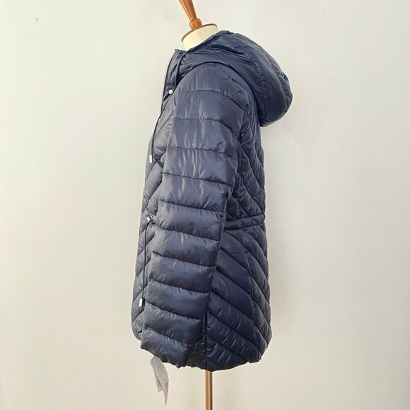 French Connection Womens Packable Puffer Anorak Jacket Zip Up Blue XS - Picture 5 of 6